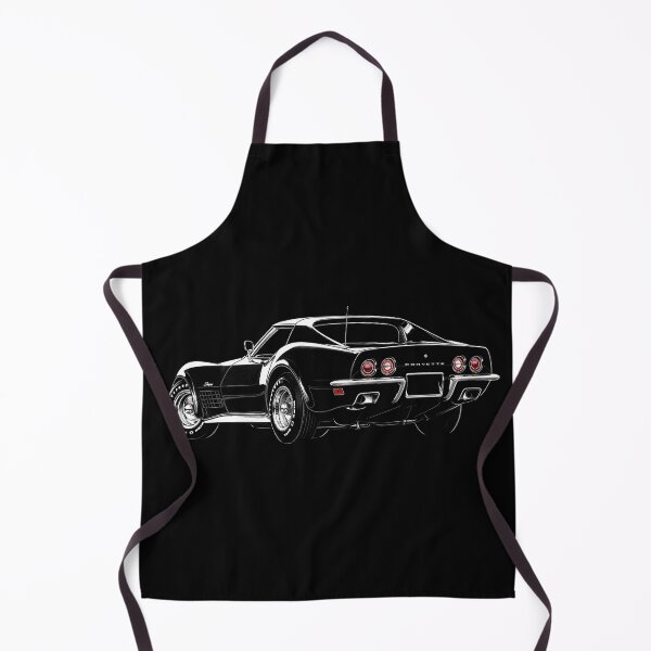 Item preview, 1972 Chevrolet Corvette Stingray – Black C3 Coupe Rear View Art designed and sold by Stinky Lincy's Apparel Company.