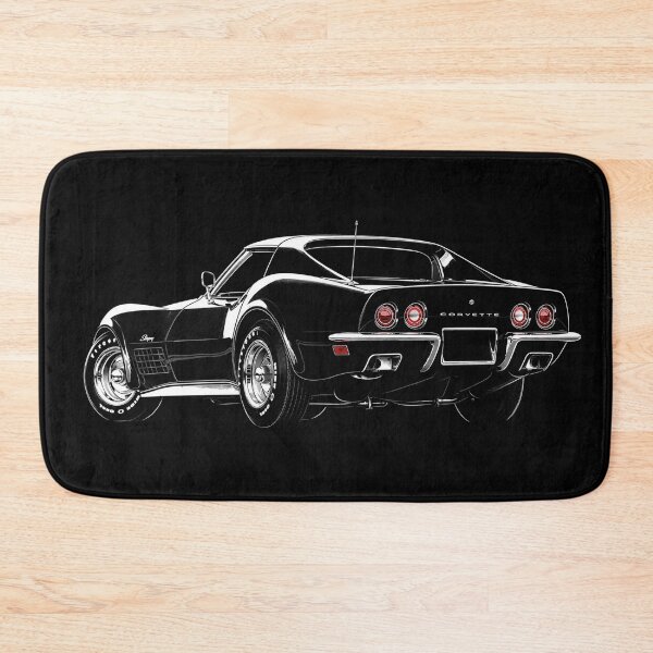 Item preview, 1972 Chevrolet Corvette Stingray – Black C3 Coupe Rear View Art designed and sold by Stinky Lincy's Apparel Company.