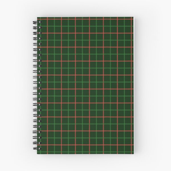 Item preview, Acuarela navideña con estampado de cuadros rojos y verdes sobre fondo verde oscuro. designed and sold by QuestingPixel.