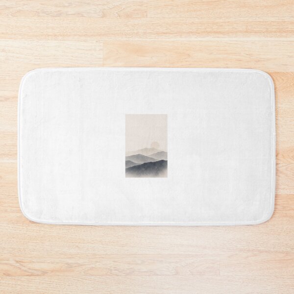 Item preview, Silent Dusk | Minimal Nordic Mountain Illustration designed and sold by Norvian.