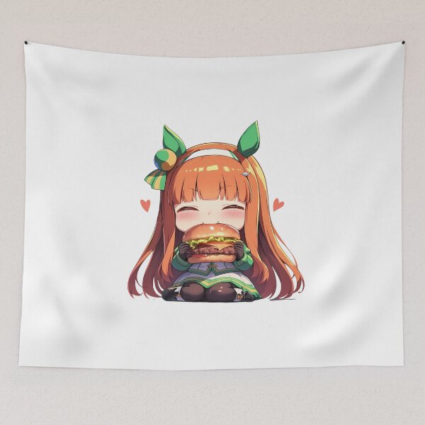 Item preview, Silence Suzuka Uma Musume Pretty Derby Chibi Burger Bliss designed and sold by Dashsopaner.
