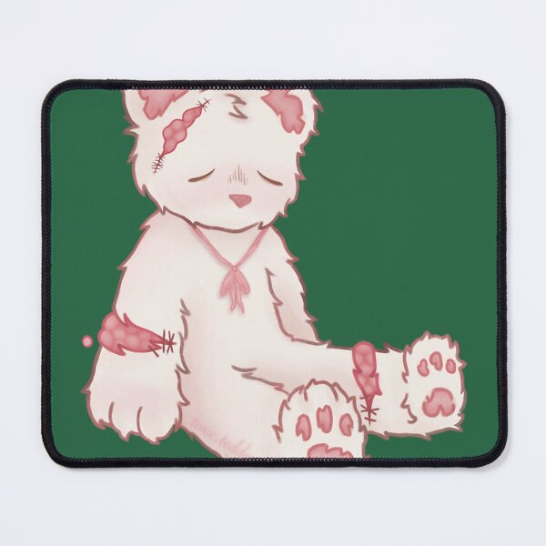 Item preview, Tired Teddybear W Brust Stitches Sticker designed and sold by ForestLibrary.