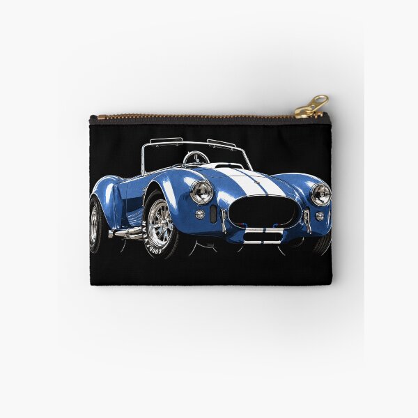 Item preview, Blue Shelby Cobra 427 Roadster – Classic White Stripe Car Art designed and sold by Stinky Lincy's Apparel Company.