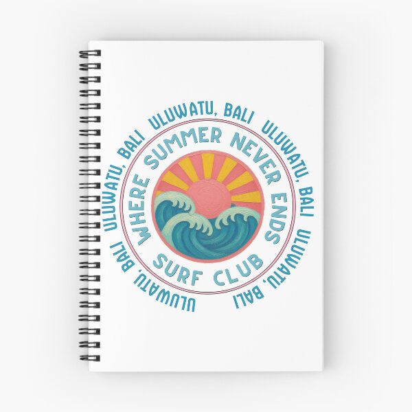 Item preview, Uluwatu Bali Surf Club Retro Sun & Wave Badge designed and sold by DonnaRaine.
