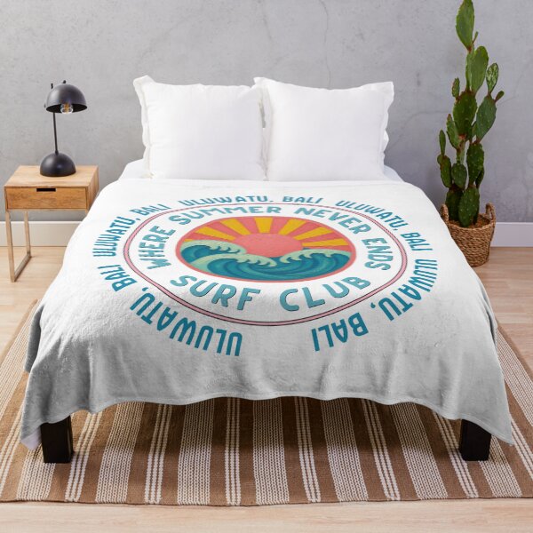 Item preview, Uluwatu Bali Surf Club Retro Sun & Wave Badge designed and sold by DonnaRaine.