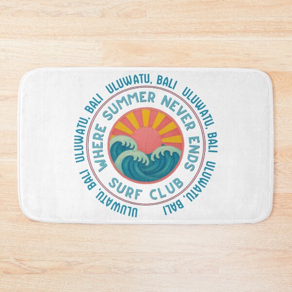 Item preview, Uluwatu Bali Surf Club Retro Sun & Wave Badge designed and sold by DonnaRaine.