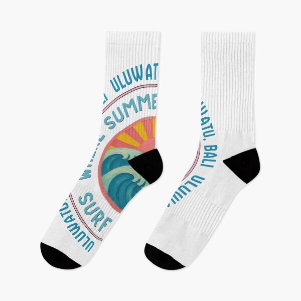 Item preview, Uluwatu Bali Surf Club Retro Sun & Wave Badge designed and sold by DonnaRaine.