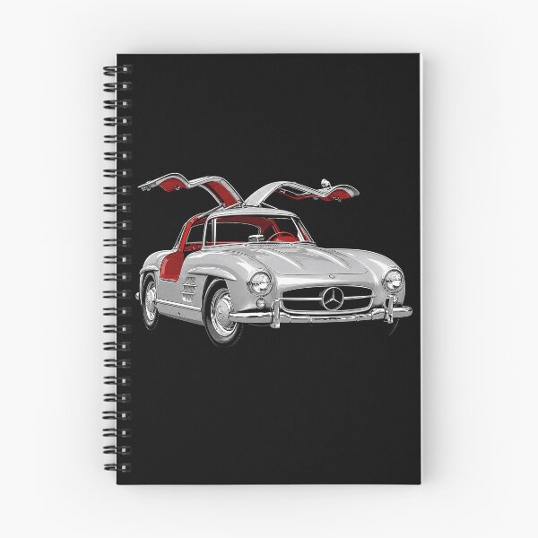 Item preview, Mercedes-Benz 300 SL Gullwing – Silver Classic Sports Car Art designed and sold by Stinky Lincy's Apparel Company.