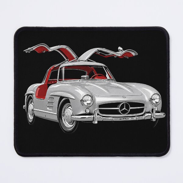 Item preview, Mercedes-Benz 300 SL Gullwing – Silver Classic Sports Car Art designed and sold by Stinky Lincy's Apparel Company.
