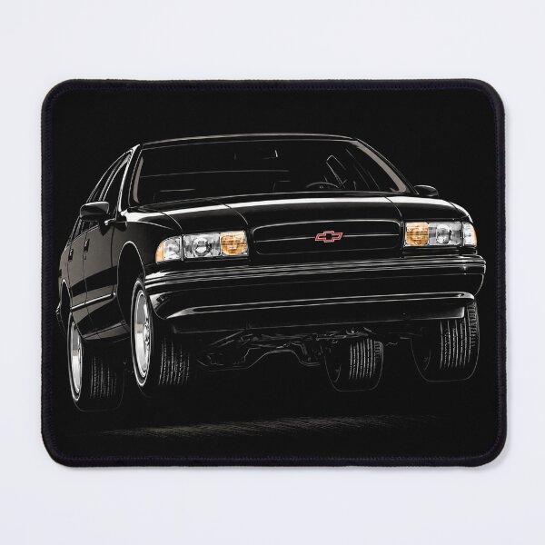 Item preview, Chevrolet Impala SS – Black 90s Muscle Sedan Art designed and sold by Stinky Lincy's Apparel Company.