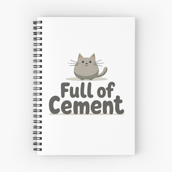 Item preview, I eat cement  full of cement  funny meme cat cartoon designed and sold by Panya-Design.