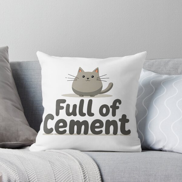 Item preview, Como cemento lleno de cemento meme gracioso gato caricatura designed and sold by Panya-Design.