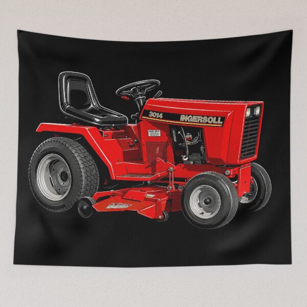Item preview, Ingersoll 3014 Garden Tractor – Red Vintage Lawn Tractor Art designed and sold by Stinky Lincy's Apparel Company.