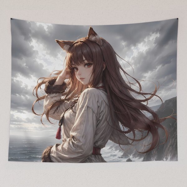 Item preview, Holo Spice and Wolf Stormy Coastal Journey designed and sold by Dashsopaner.