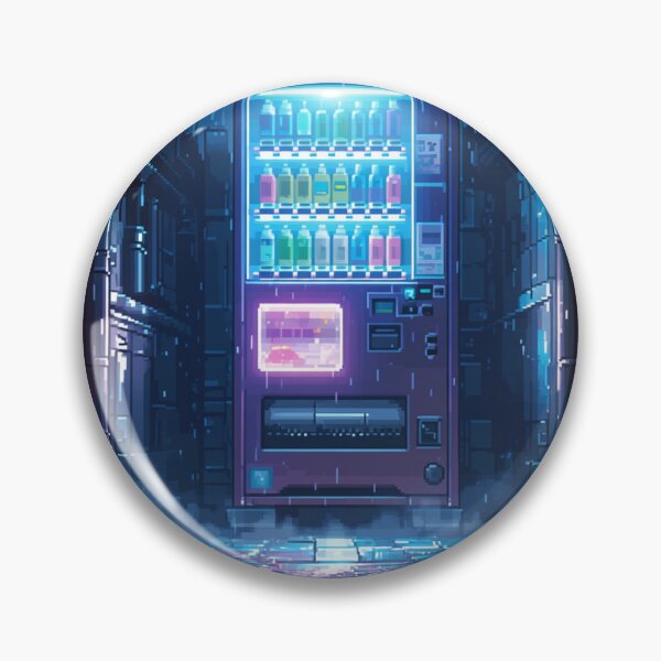 Item preview, Cyberpunk Vending Machine Pixel Art designed and sold by NijiWorld.