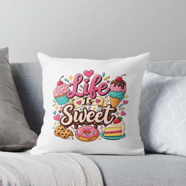 Item preview, Life Is Sweet – Cute Dessert Lover Design designed and sold by RJACreative.