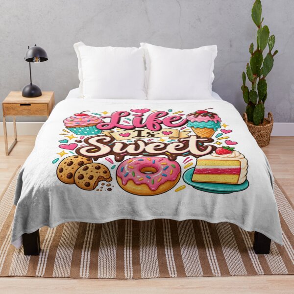 Item preview, Life Is Sweet – Cute Dessert Lover Design designed and sold by RJACreative.