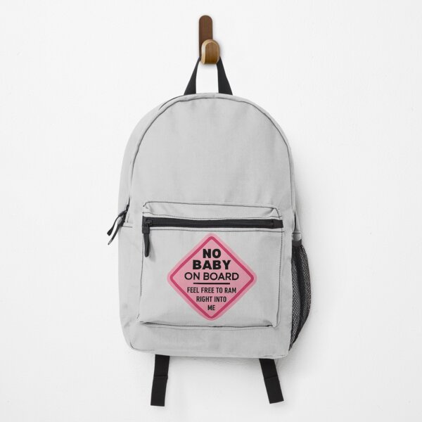 Item preview, Funny No Baby On Board Bumper Sticker Pink designed and sold by TackyTime.