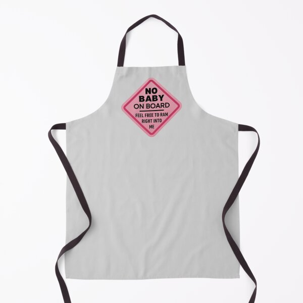 Item preview, Funny No Baby On Board Bumper Sticker Pink designed and sold by TackyTime.