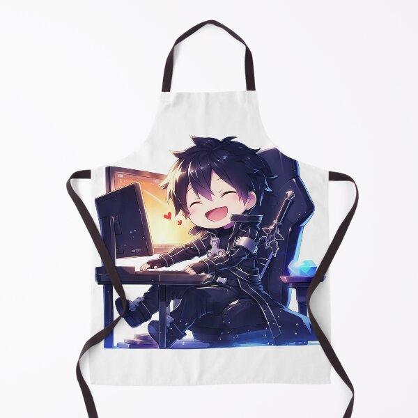 Item preview, Kirito Sword Art Online Happy Chibi Gaming designed and sold by Dashsopaner.
