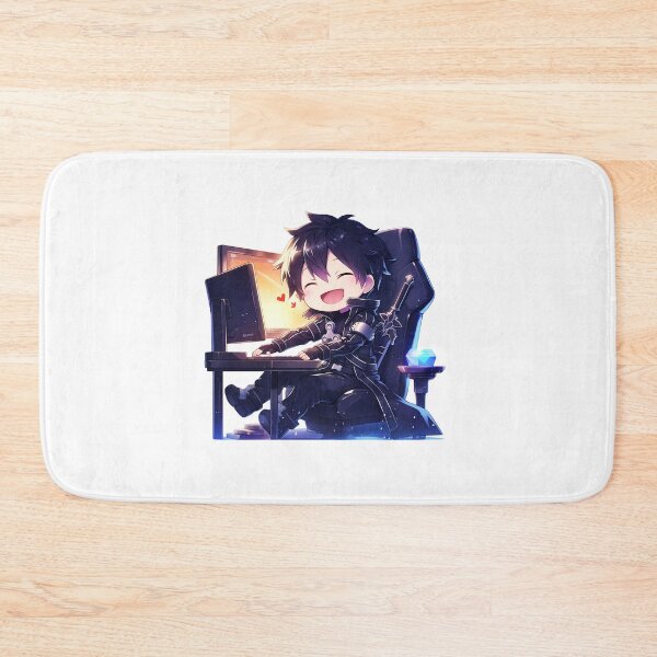 Item preview, Kirito Sword Art Online Happy Chibi Gaming designed and sold by Dashsopaner.