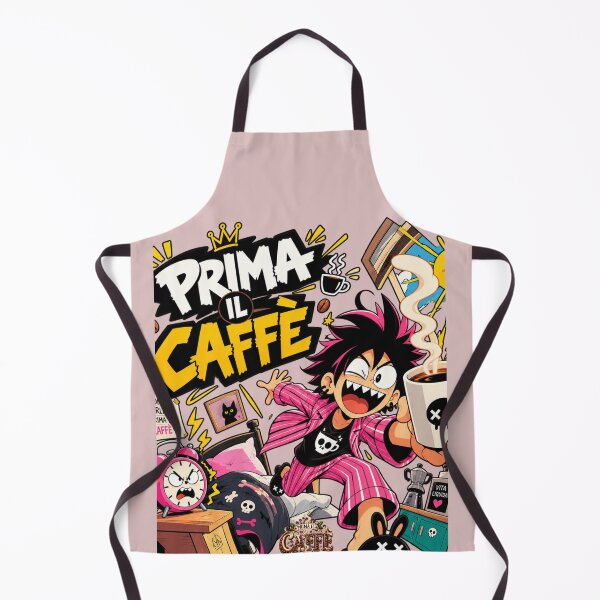 Item preview, Prima il Caffè – Coffee First Anime Cartoon Design designed and sold by MindForgeDesign.