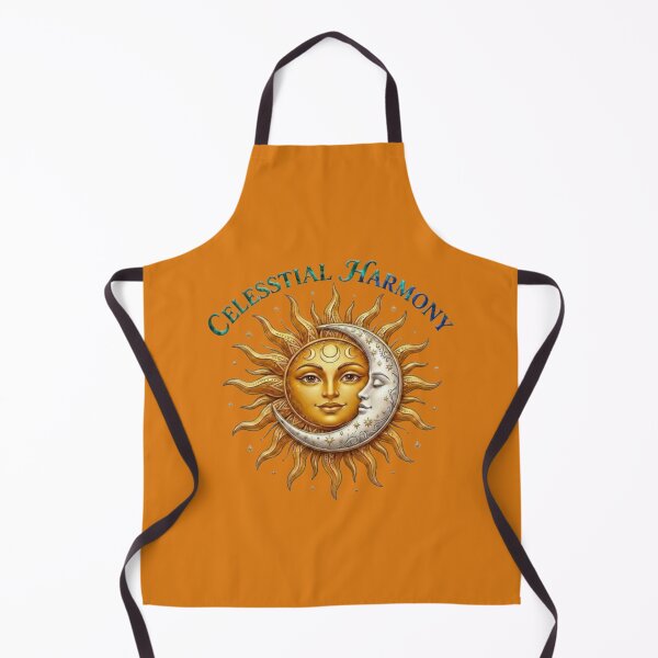 Item preview, Celestial Harmony- Sun and Moon Vintage Gold Illustration designed and sold by Northern Glow Art.