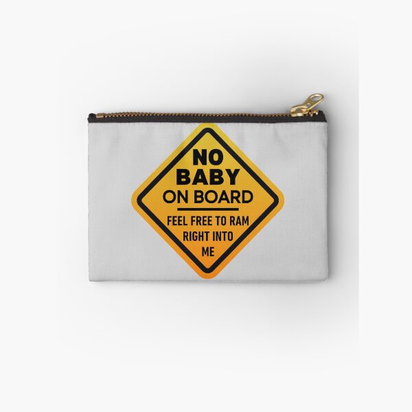 Item preview, Funny No Baby On Board Bumper Sticker Orange designed and sold by TackyTime.