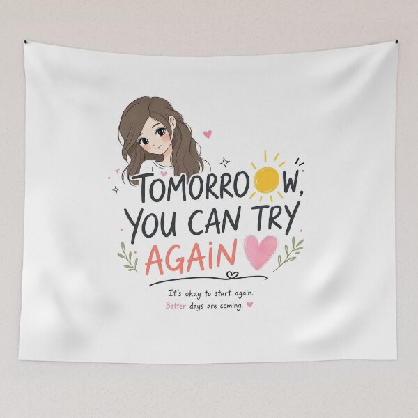Item preview, Tomorrow You Can Try Again designed and sold by itxelaraStudio.