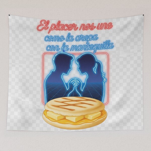 Item preview, Pleasure Unites Us - Arepa with Neon Butter Creole Love designed and sold by elglotonmusical.
