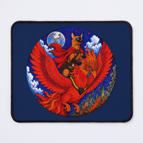 Item preview, Phoenix Rider — Cat of the Burning Kingdom designed and sold by LakeshoreLegendsAndLight .
