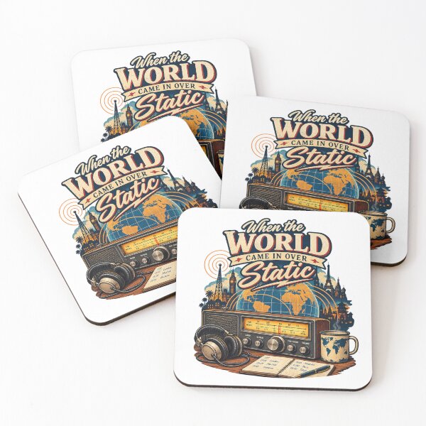 Item preview, When the World Came In Over Static – Vintage Shortwave Radio designed and sold by Past in Threads.