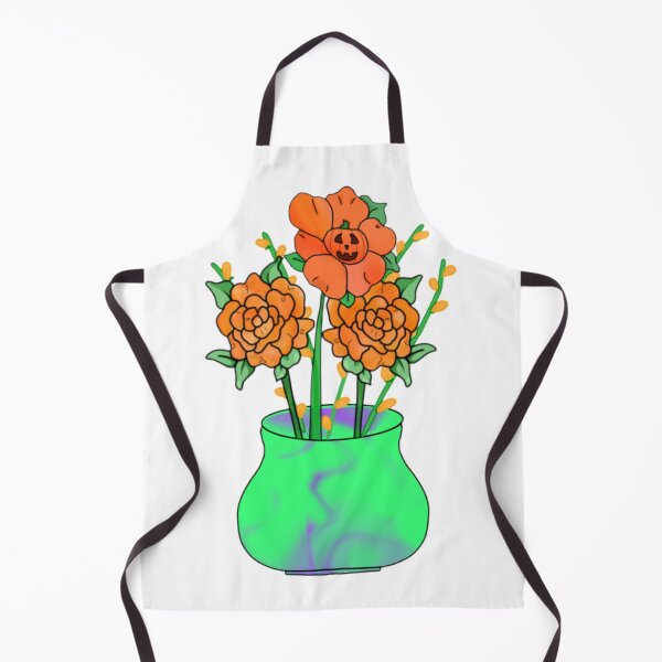 Item preview, Pumpkin flowers in an vase designed and sold by Artistkhg.