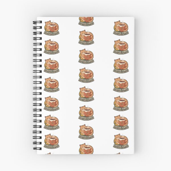 Item preview, Gato Cafe "Coffee First" | Retro Humor designed and sold by AidaAviles.