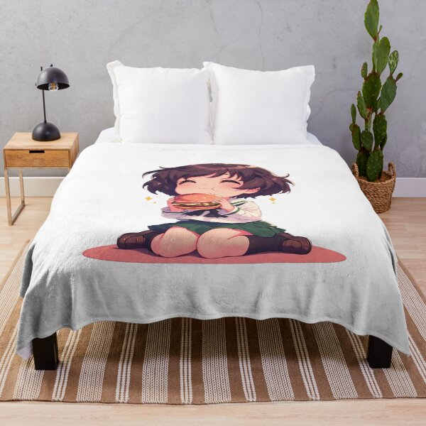 Item preview, Yukari Akiyama Girls und Panzer Chibi Burger Kawaii Smile designed and sold by Dashsopaner.