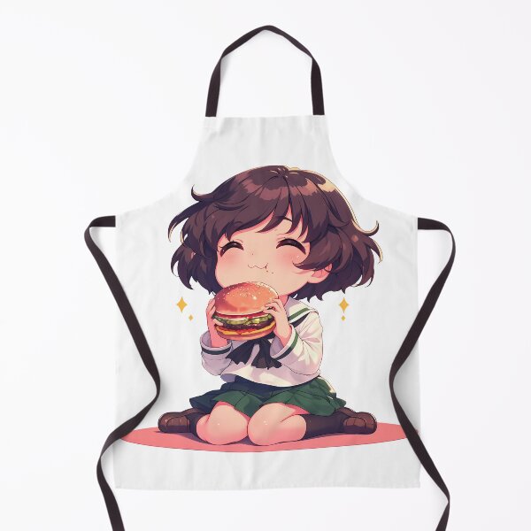 Item preview, Yukari Akiyama Girls und Panzer Chibi Burger Kawaii Smile designed and sold by Dashsopaner.