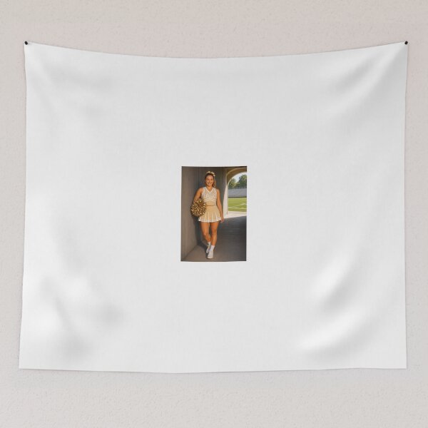 Item preview, Cheerleader in Eagles Uniform Leaning on Wall designed and sold by CathryneDelamort.
