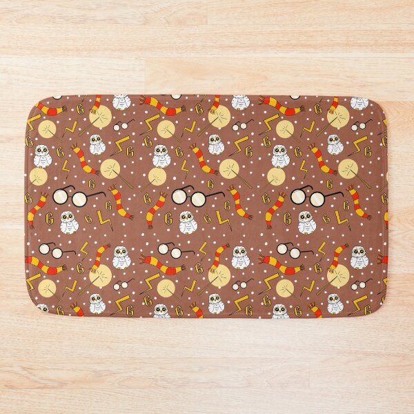 Item preview, Owls, scarfs and glasses red and gold pattern  designed and sold by RavenAMarie .