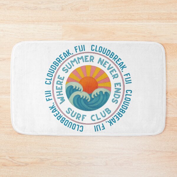 Item preview, Cloudbreak Fiji Surf Club Retro Sunset Wave Badge designed and sold by DonnaRaine.