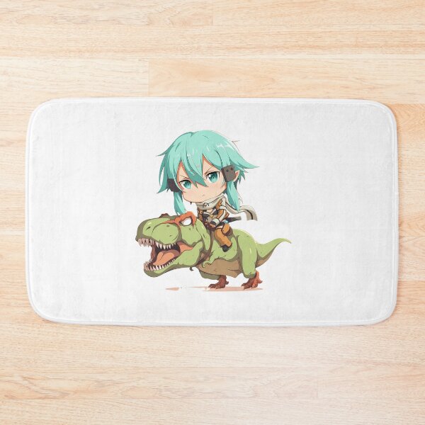 Item preview, Sinon Sword Art Online Kawaii Chibi Dinosaur Riding Adventure designed and sold by Dashsopaner.