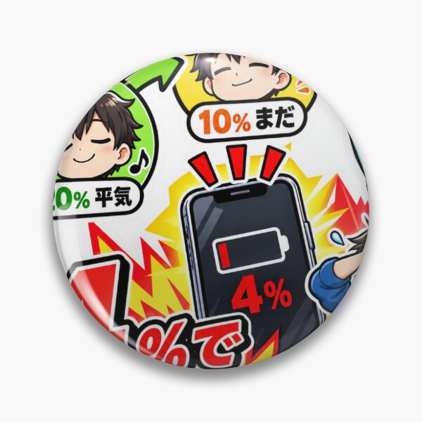 Item preview, Suddenly Panicking at 4 Percent Battery designed and sold by ArtPrintPov.