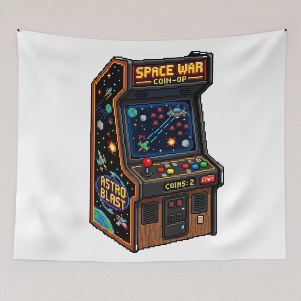 Aperçu de l'œuvre Machine d'arcade 8 bits à pixels créée et vendue par BestCoolStuff.