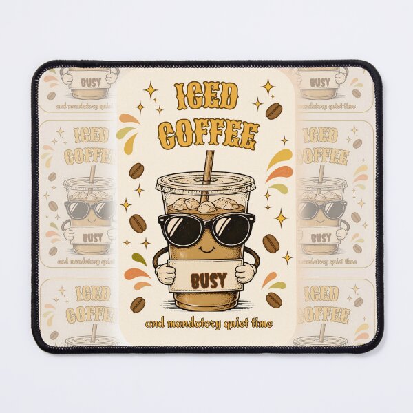 Item preview, Iced Coffee Club Cute Funny Coffee Lover designed and sold by Karolisa.