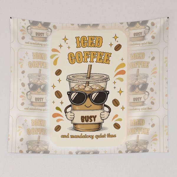 Item preview, Iced Coffee Club Cute Funny Coffee Lover designed and sold by Karolisa.