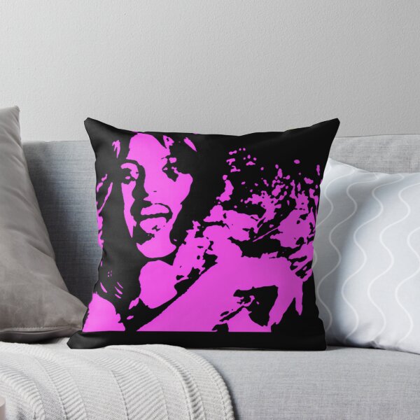 Item preview, Pink Riot Woman With Yellow Typography designed and sold by RetroArtCanvas.