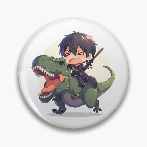Item preview, Kirito Sword Art Online Chibi Dinosaur Rider Moonlit Adventure designed and sold by Dashsopaner.