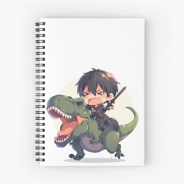 Item preview, Kirito Sword Art Online Chibi Dinosaur Rider Moonlit Adventure designed and sold by Dashsopaner.