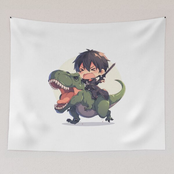 Item preview, Kirito Sword Art Online Chibi Dinosaur Rider Moonlit Adventure designed and sold by Dashsopaner.