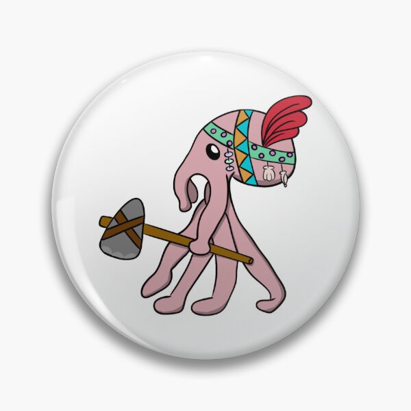 Item preview, Funny Octopus Warrior Stone Ax Cute Cephalopod Art designed and sold by The Soapiest Goat.