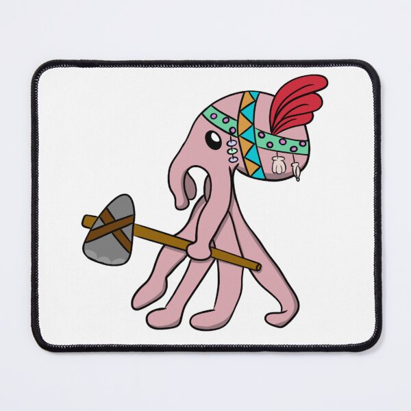 Item preview, Funny Octopus Warrior Stone Ax Cute Cephalopod Art designed and sold by The Soapiest Goat.